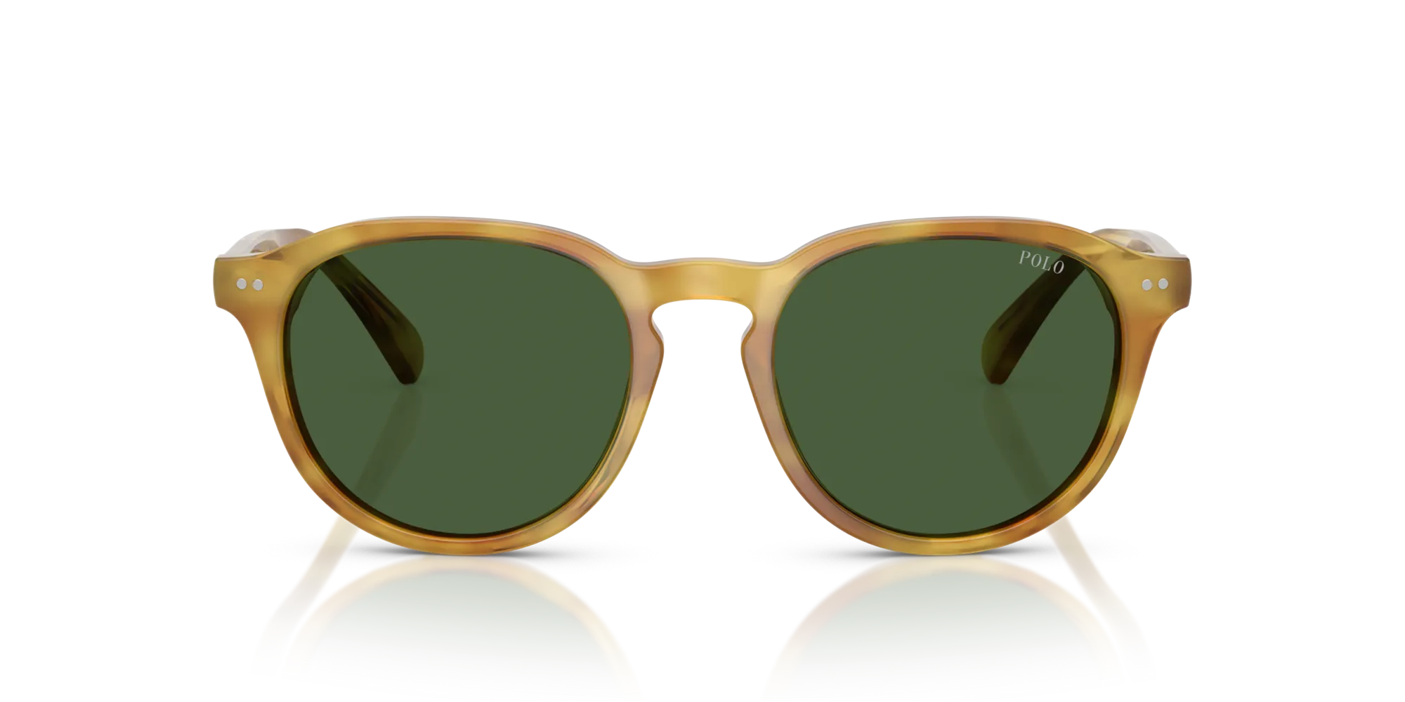 Polo Ralph Lauren PH4221 618571 Occhiali da sole Acetato Havana Verde Pantos Normale - immagine 3