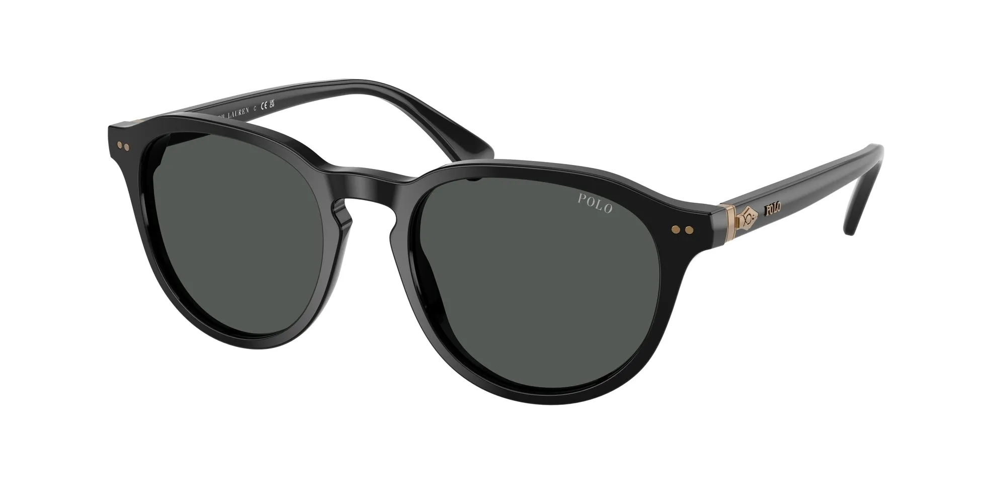 Polo Ralph Lauren PH4221 500187 Occhiali da sole Acetato Nero Grigio Pantos Normale - immagine 1