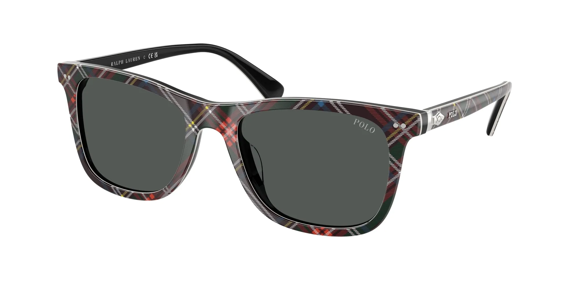 Polo Ralph Lauren PH4220U 620287 Occhiali da sole Acetato Multi-colore Grigio Squadrata Normale - immagine 1
