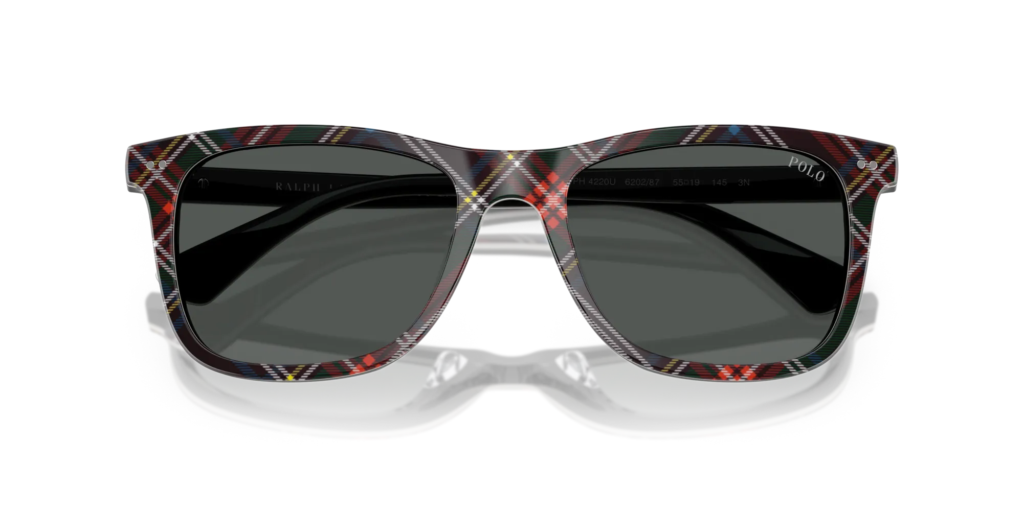 Polo Ralph Lauren PH4220U 620287 Occhiali da sole Acetato Multi-colore Grigio Squadrata Normale - immagine 2