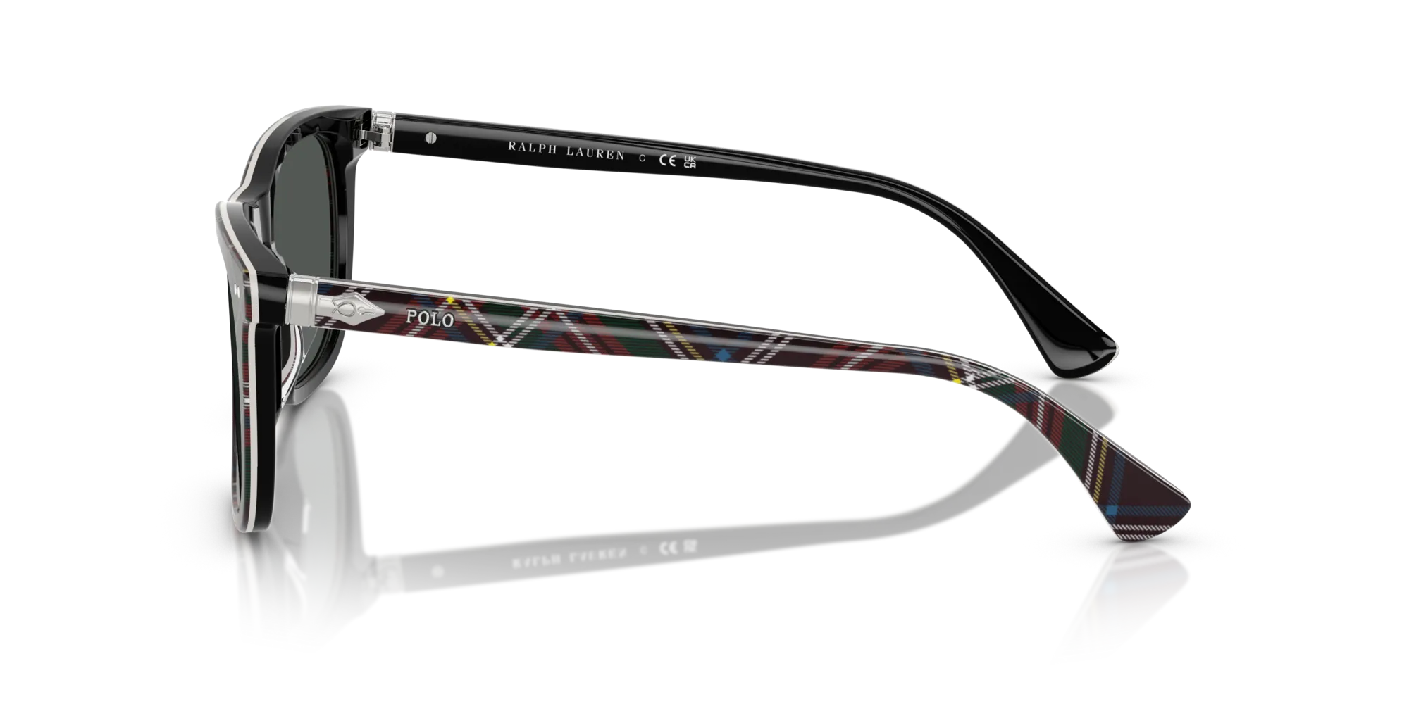 Polo Ralph Lauren PH4220U 620287 Occhiali da sole Acetato Multi-colore Grigio Squadrata Normale - immagine 4