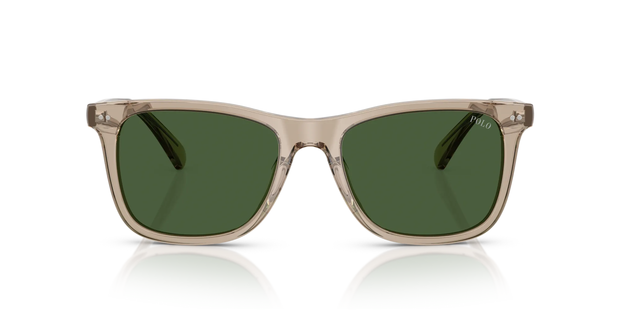 Polo Ralph Lauren PH4220U 620171 Occhiali da sole Acetato Marrone Verde Squadrata Normale - immagine 3