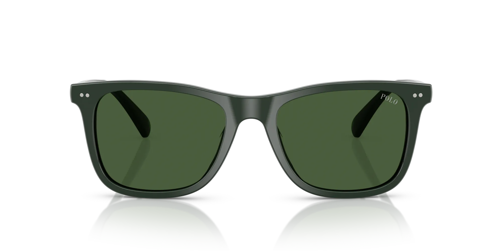 Polo Ralph Lauren PH4220U 614071 Occhiali da sole Acetato Verde Verde Squadrata Normale - immagine 3