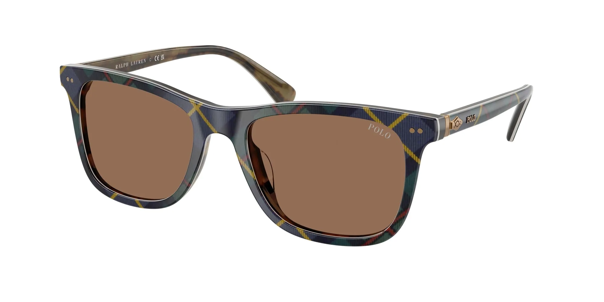 Polo Ralph Lauren PH4220U 562573 Occhiali da sole Acetato Multi-colore Marrone Squadrata Normale - immagine 1