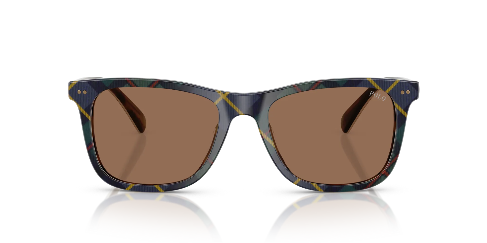 Polo Ralph Lauren PH4220U 562573 Occhiali da sole Acetato Multi-colore Marrone Squadrata Normale - immagine 3