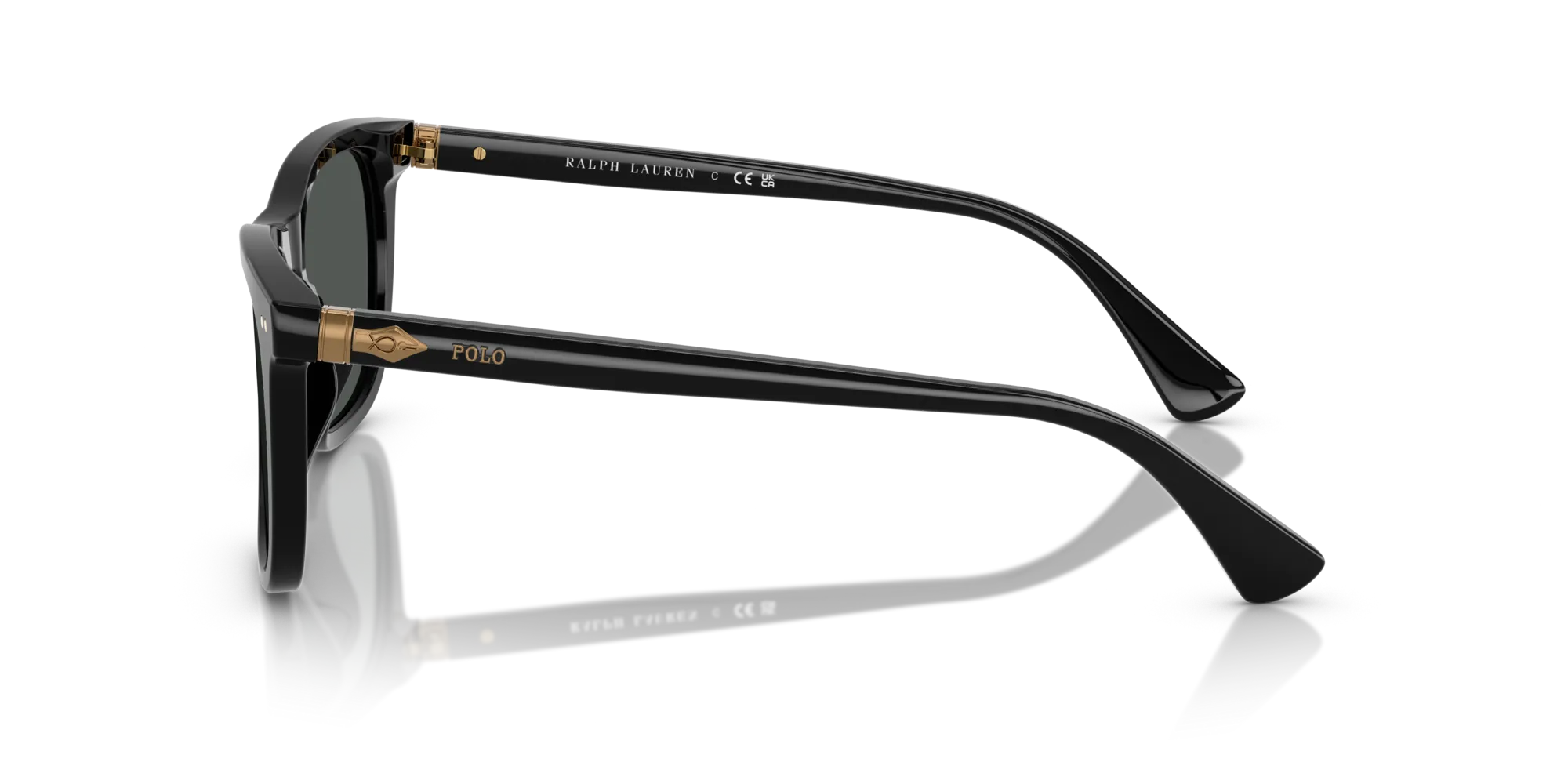 Polo Ralph Lauren PH4220U 500187 Occhiali da sole Acetato Nero Grigio Squadrata Normale - immagine 4