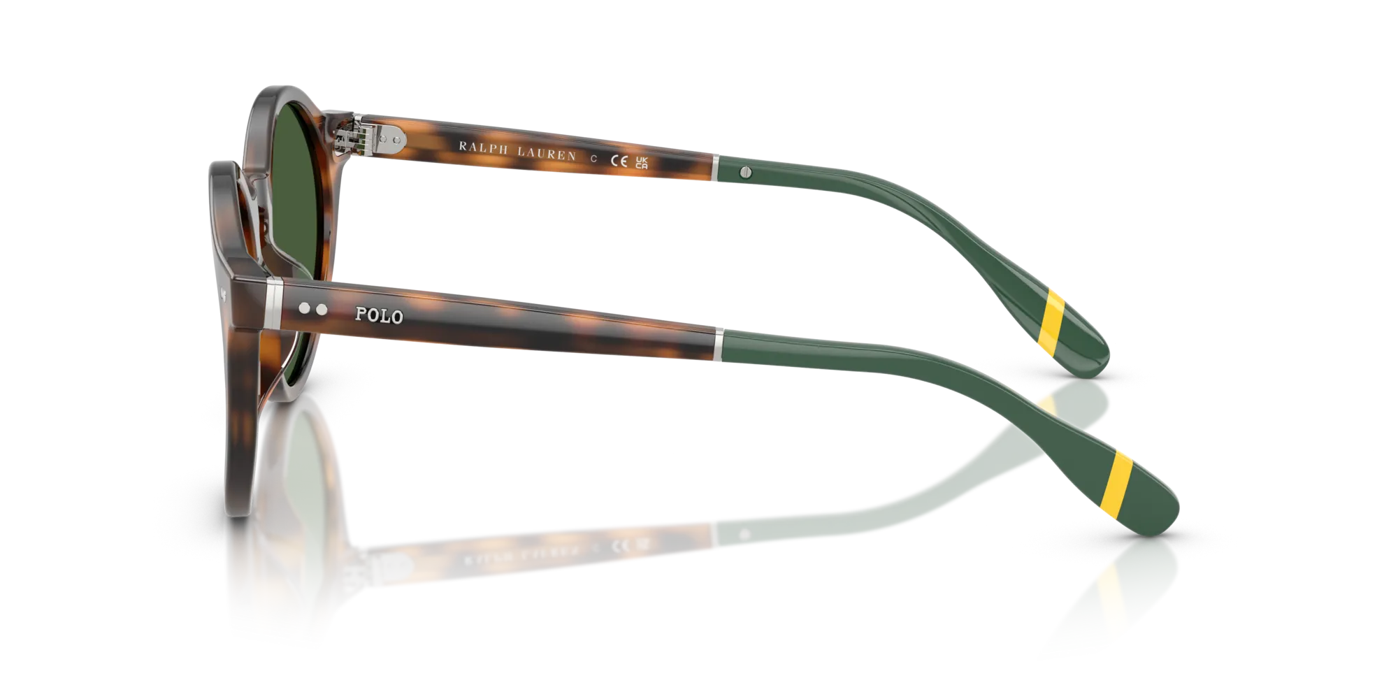 Polo Ralph Lauren PH4204U 608971 Occhiali da sole Acetato Rosso Verde Pantos Normale - immagine 4