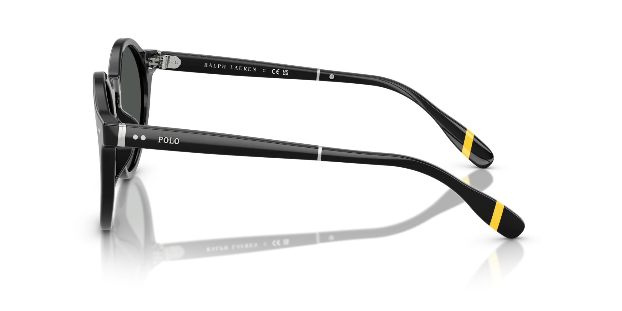 Polo Ralph Lauren PH4204U 538587 Occhiali da sole Acetato Nero Grigio Pantos Normale - immagine 4