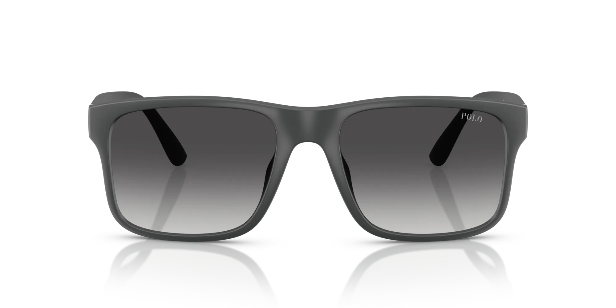 Polo Ralph Lauren PH4195U 55898G Occhiali da sole Iniettato Grigio Grigio Geometrica Normale Sfumato - immagine 3