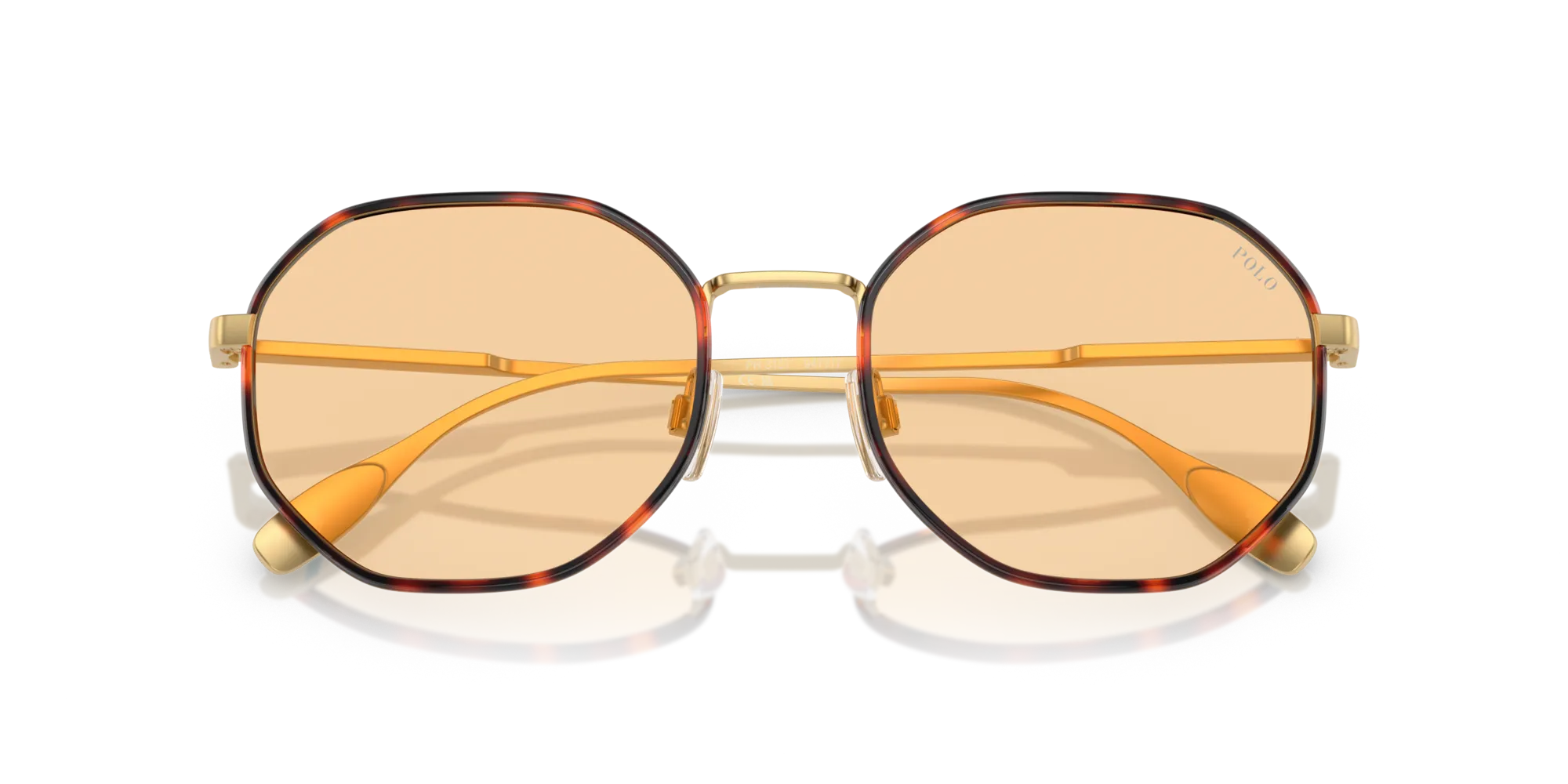 Polo Ralph Lauren PH3157 9477/7 Occhiali da sole Metallo Oro Arancione Pillow Normale - immagine 2