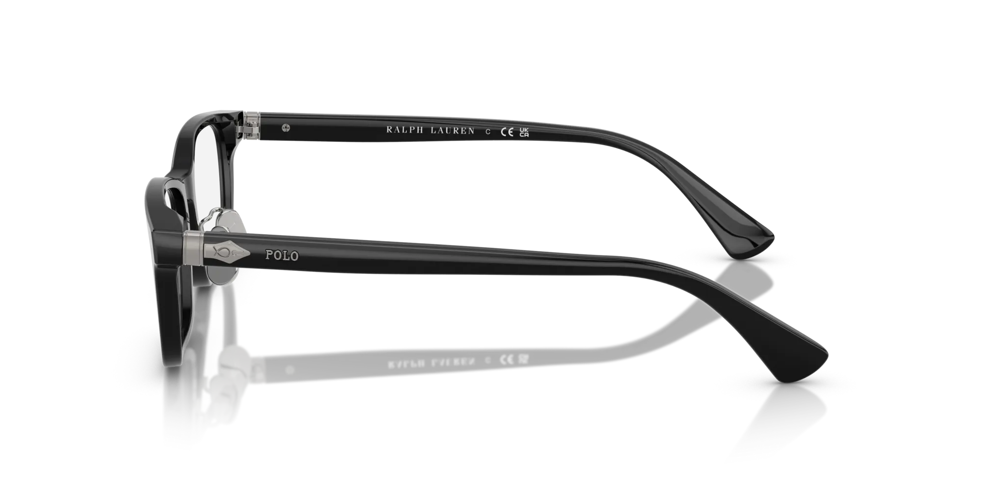 Polo Ralph Lauren PH2286D 5001 Montature da vista Acetato Nero Squadrata Normale - immagine 4