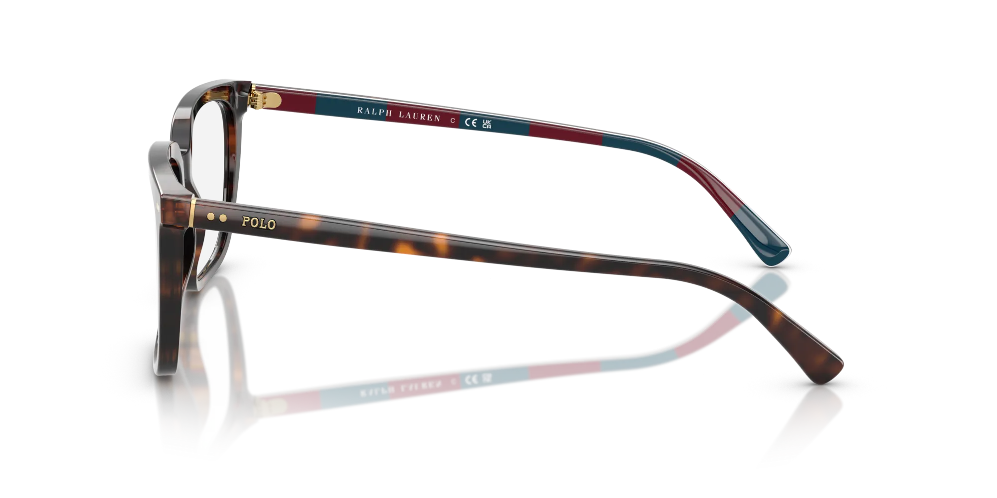 Polo Ralph Lauren PH2284 6213 Montature da vista Acetato Tartaruga Trasparente Squadrata Normale - immagine 4