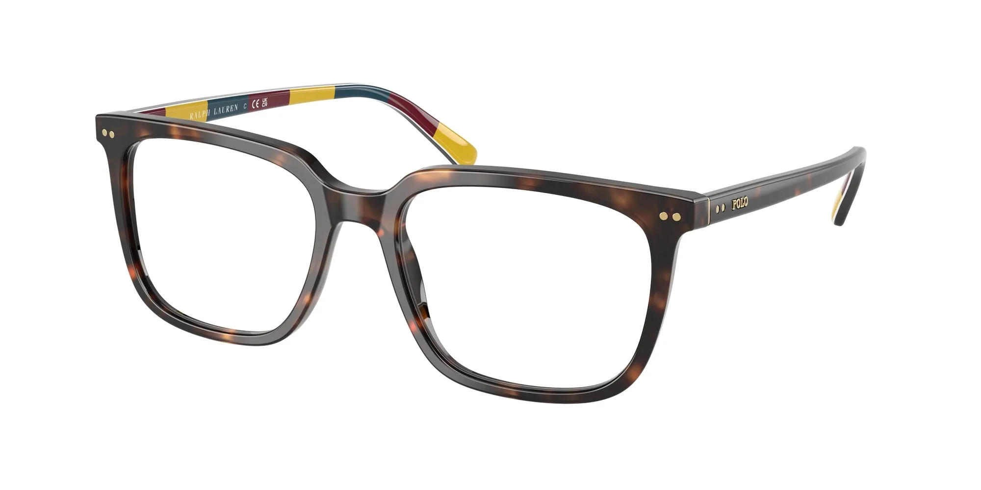 Polo Ralph Lauren PH2284 6212 Montature da vista Acetato Tartaruga Squadrata Normale - immagine 1