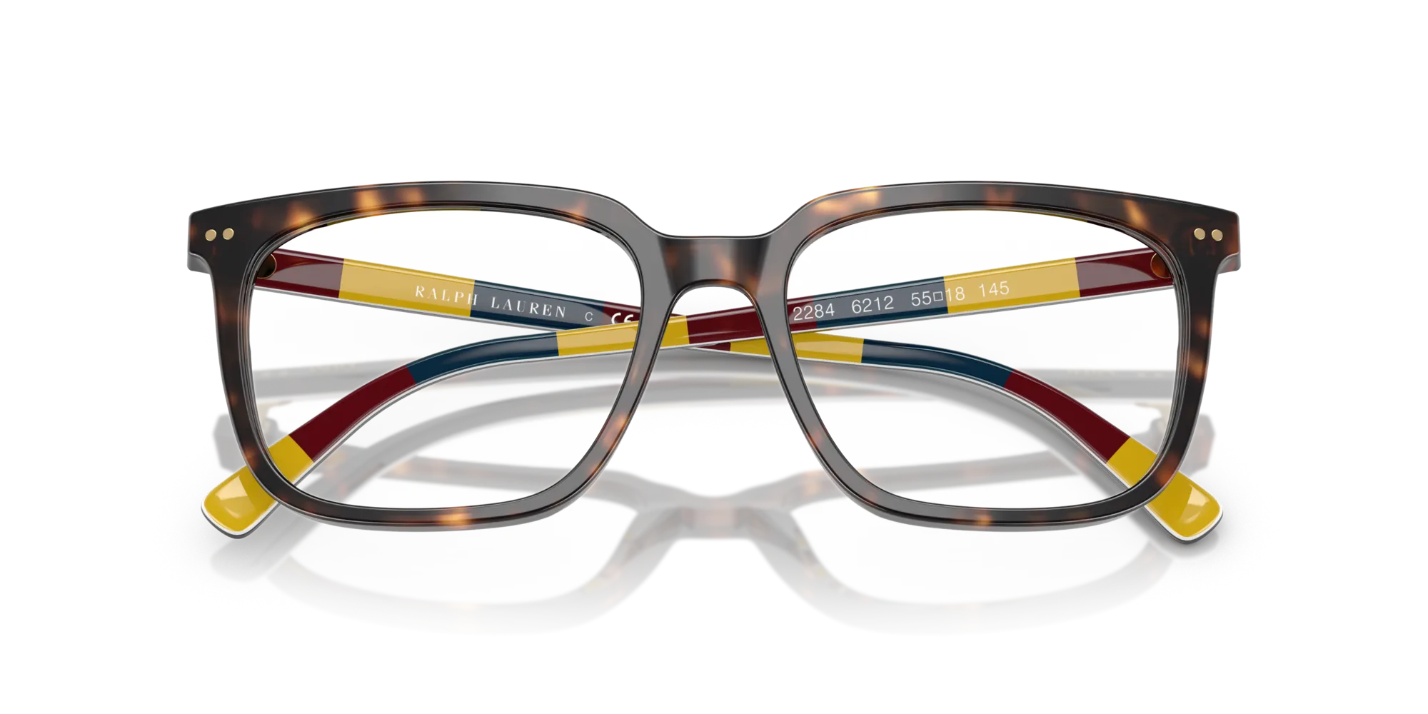 Polo Ralph Lauren PH2284 6212 Montature da vista Acetato Tartaruga Squadrata Normale - immagine 2