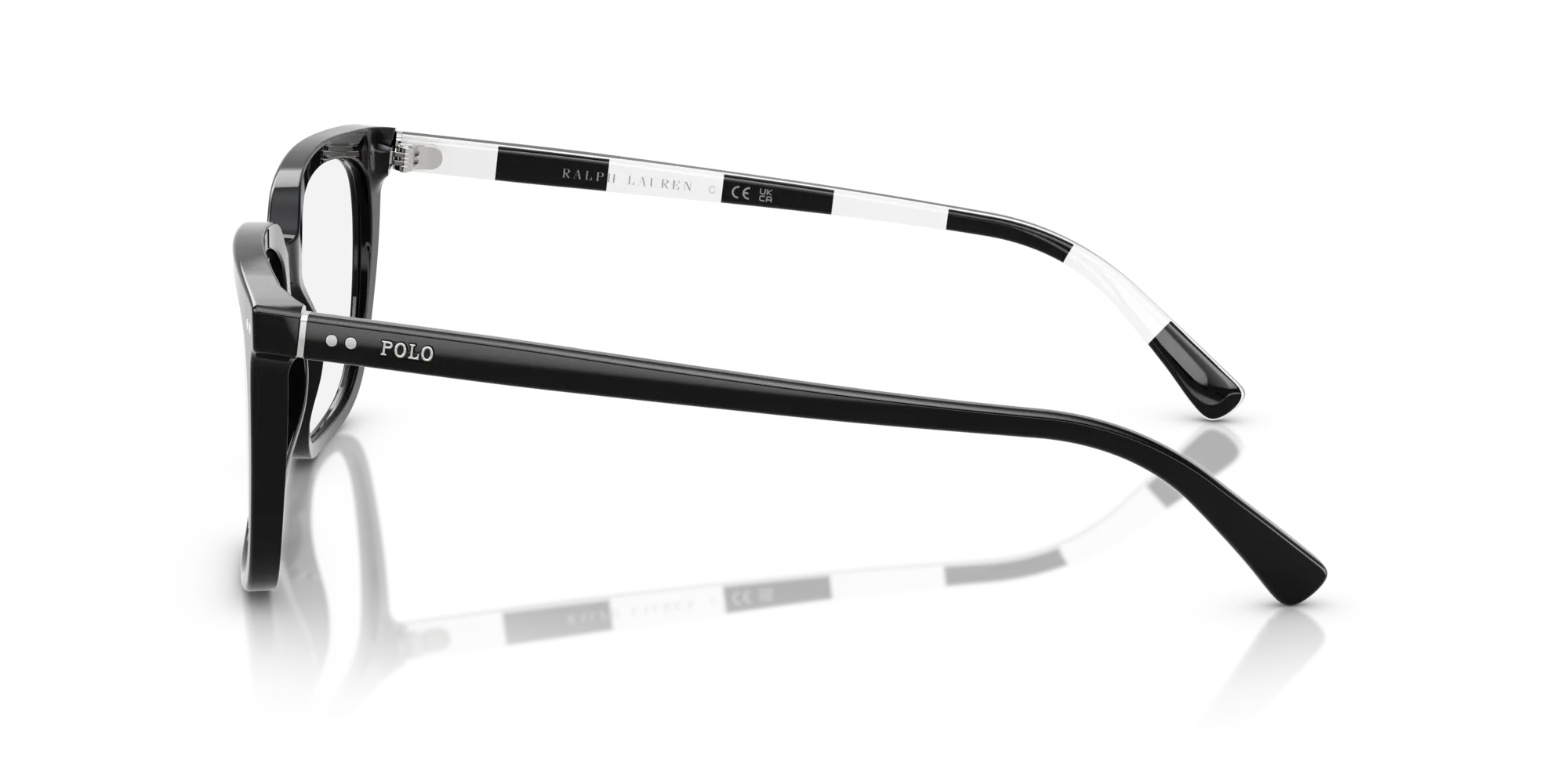 Polo Ralph Lauren PH2284 5001 Montature da vista Acetato Nero Squadrata Normale - immagine 4