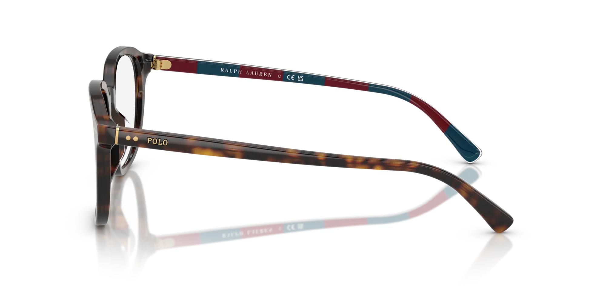 Polo Ralph Lauren PH2283U 6213 Montature da vista Acetato Tartaruga Rotonda Normale - immagine 4