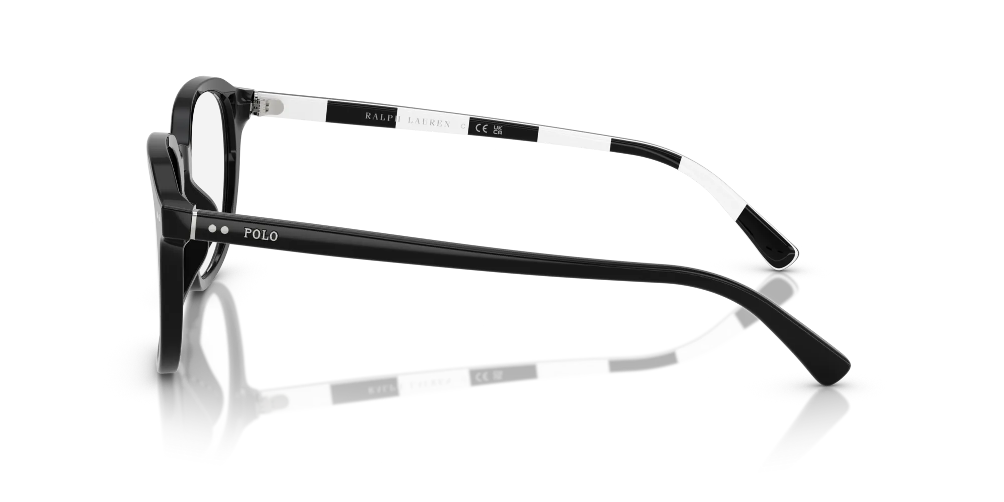 Polo Ralph Lauren PH2283U 5001 Montature da vista Acetato Nero Rotonda Normale - immagine 4