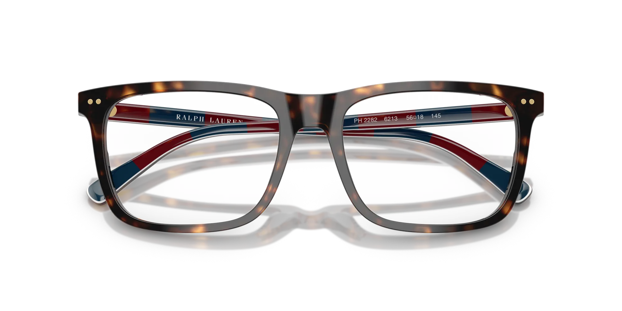 Polo Ralph Lauren PH2282 6213 Montature da vista Acetato Tartaruga Squadrata Normale - immagine 2