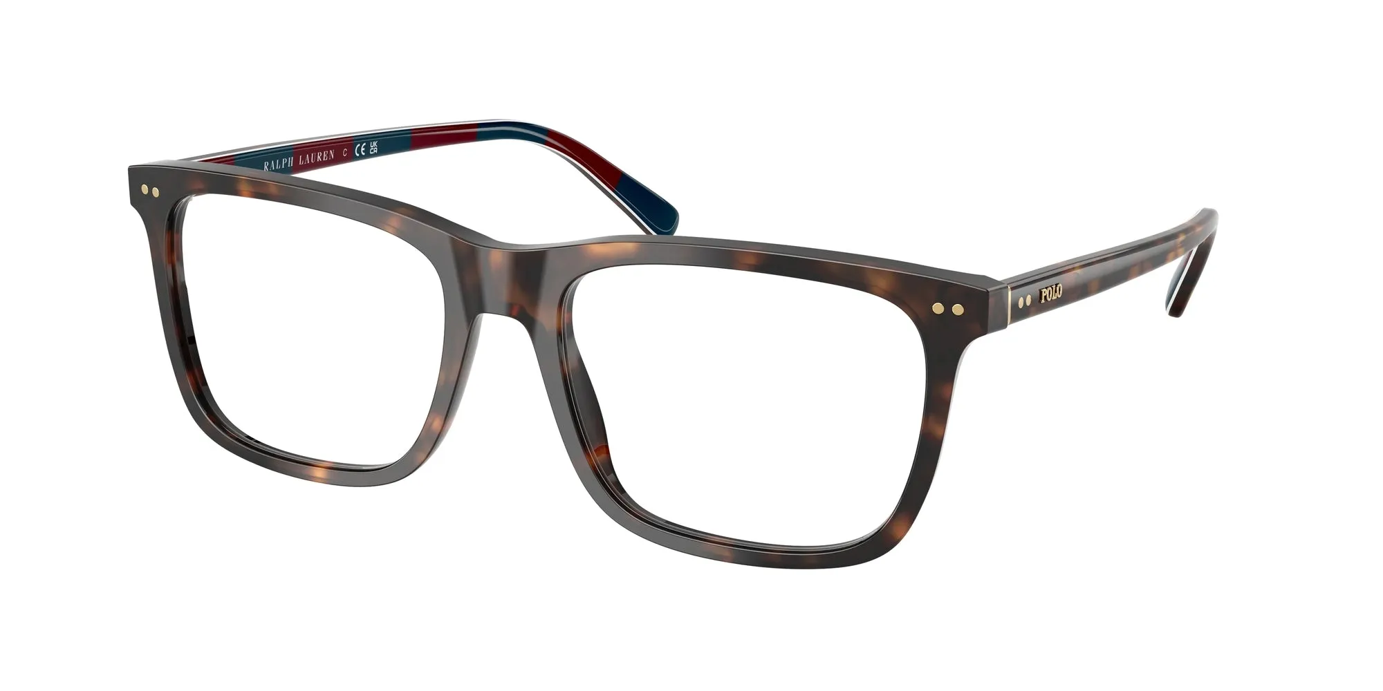 Polo Ralph Lauren PH2282 6213 Montature da vista Acetato Tartaruga Squadrata Normale - immagine 1