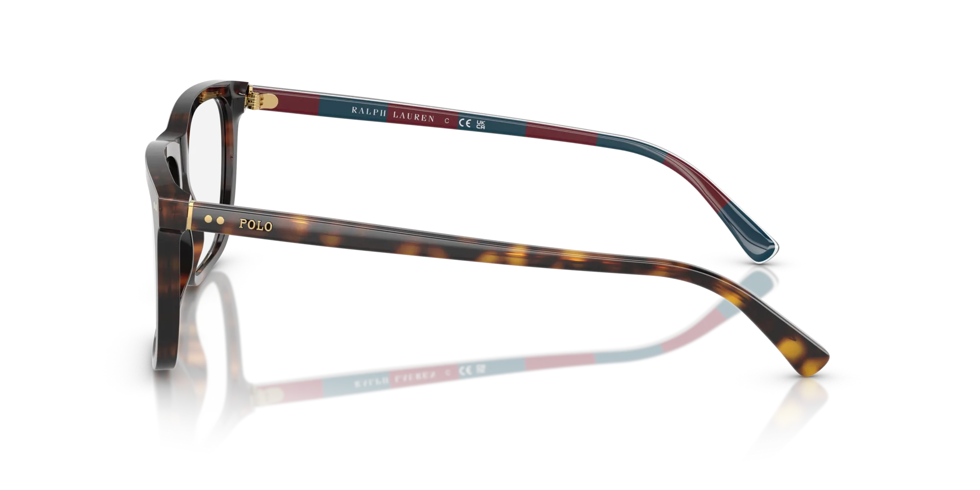 Polo Ralph Lauren PH2282 6213 Montature da vista Acetato Tartaruga Squadrata Normale - immagine 4