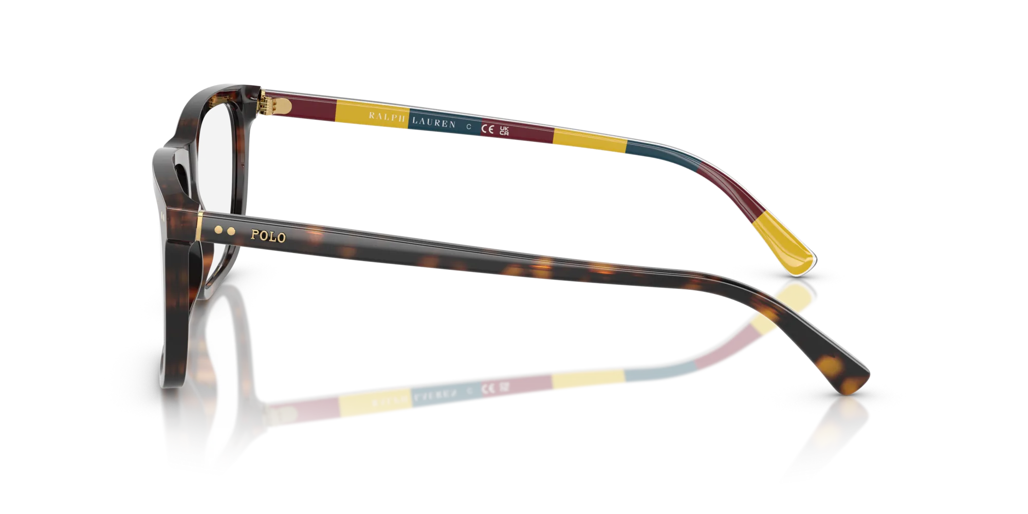 Polo Ralph Lauren PH2282 6212 Montature da vista Acetato Tartaruga Squadrata Normale - immagine 4