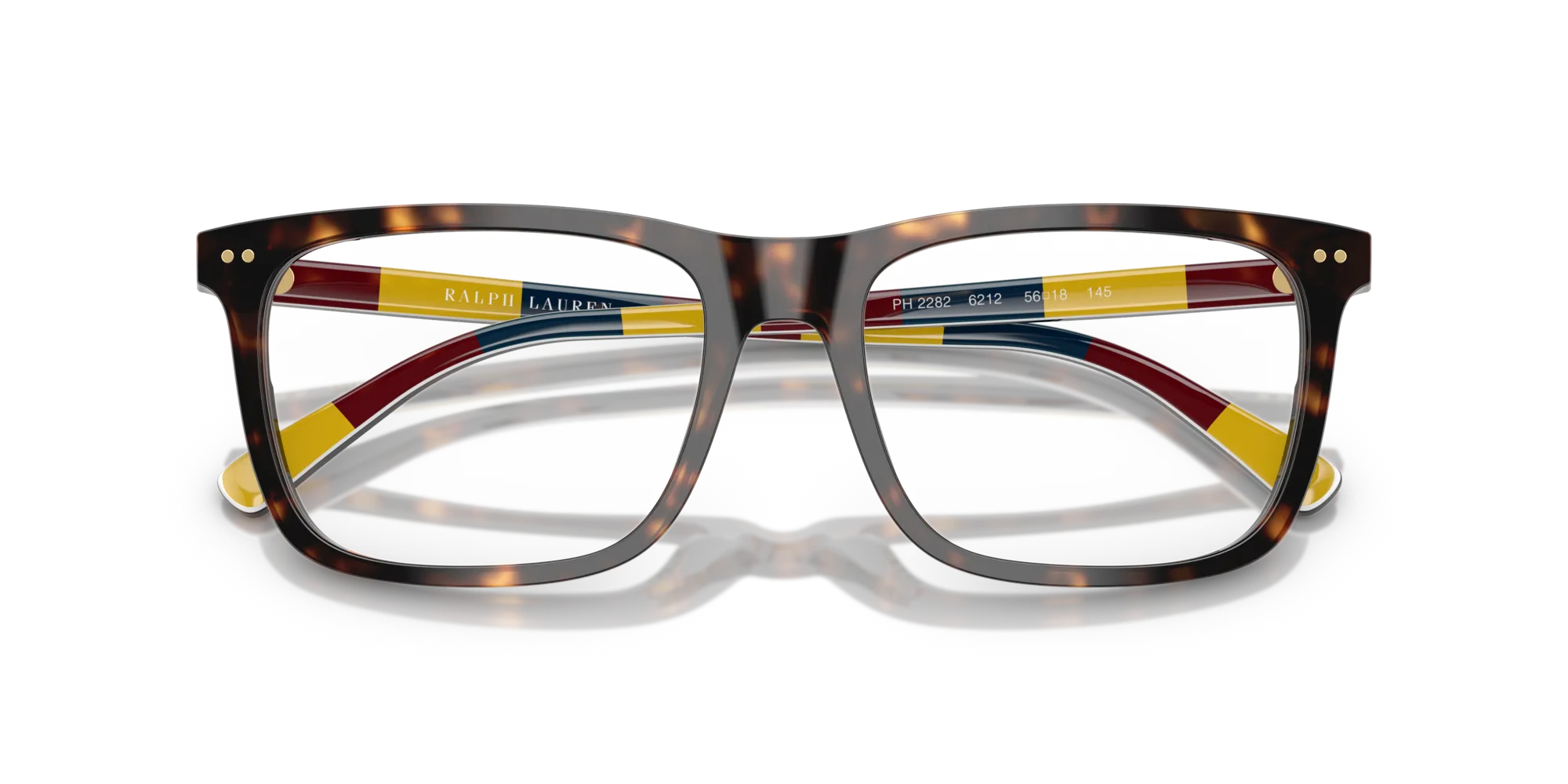 Polo Ralph Lauren PH2282 6212 Montature da vista Acetato Tartaruga Squadrata Normale - immagine 2