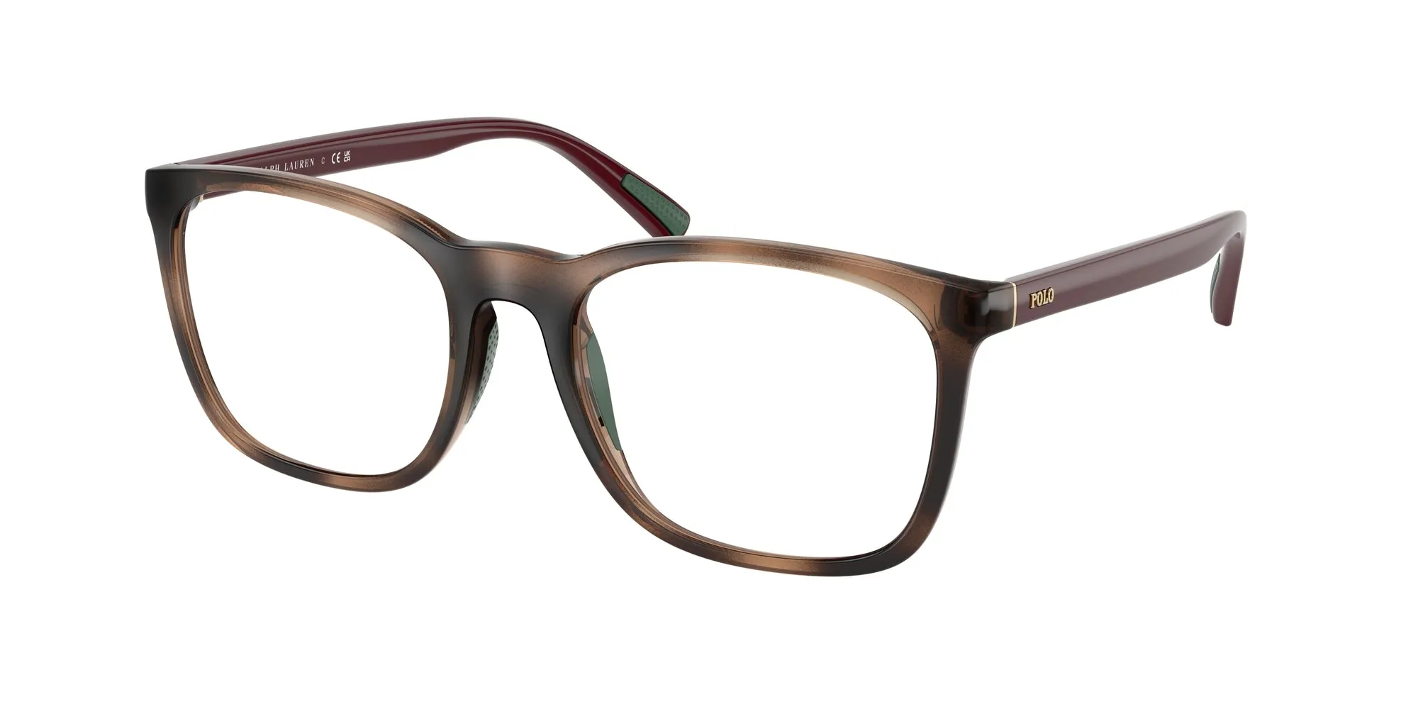 Polo Ralph Lauren PH2281U 6208 Montature da vista Iniettato Tartaruga Trasparente Squadrata Normale - immagine 1