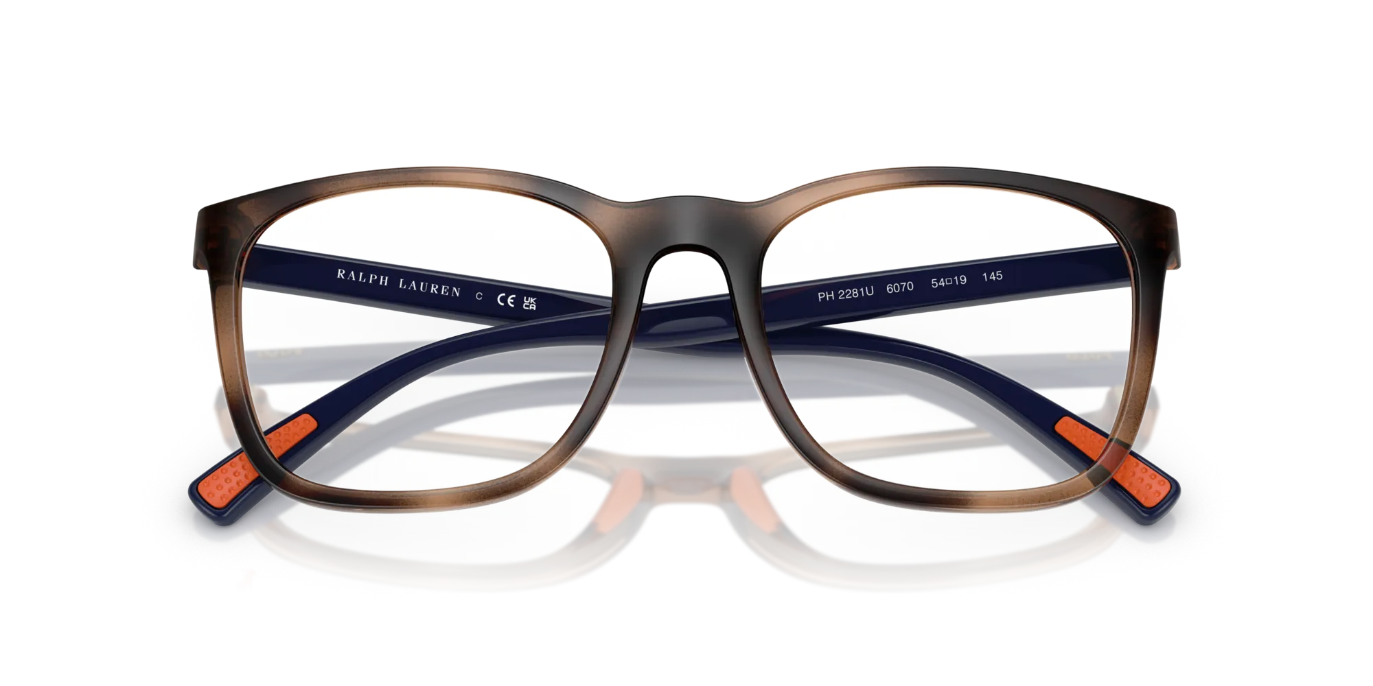 Polo Ralph Lauren PH2281U 6070 Montature da vista Iniettato Tartaruga Squadrata Normale - immagine 2