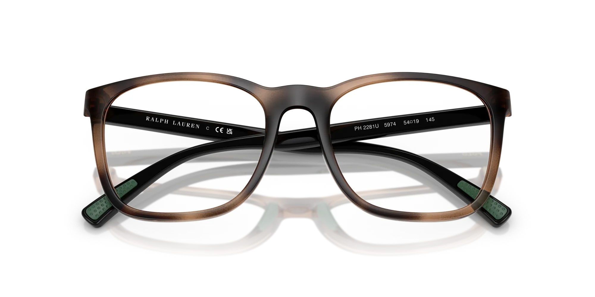 Polo Ralph Lauren PH2281U 5974 Montature da vista Iniettato Tartaruga Squadrata Normale - immagine 2