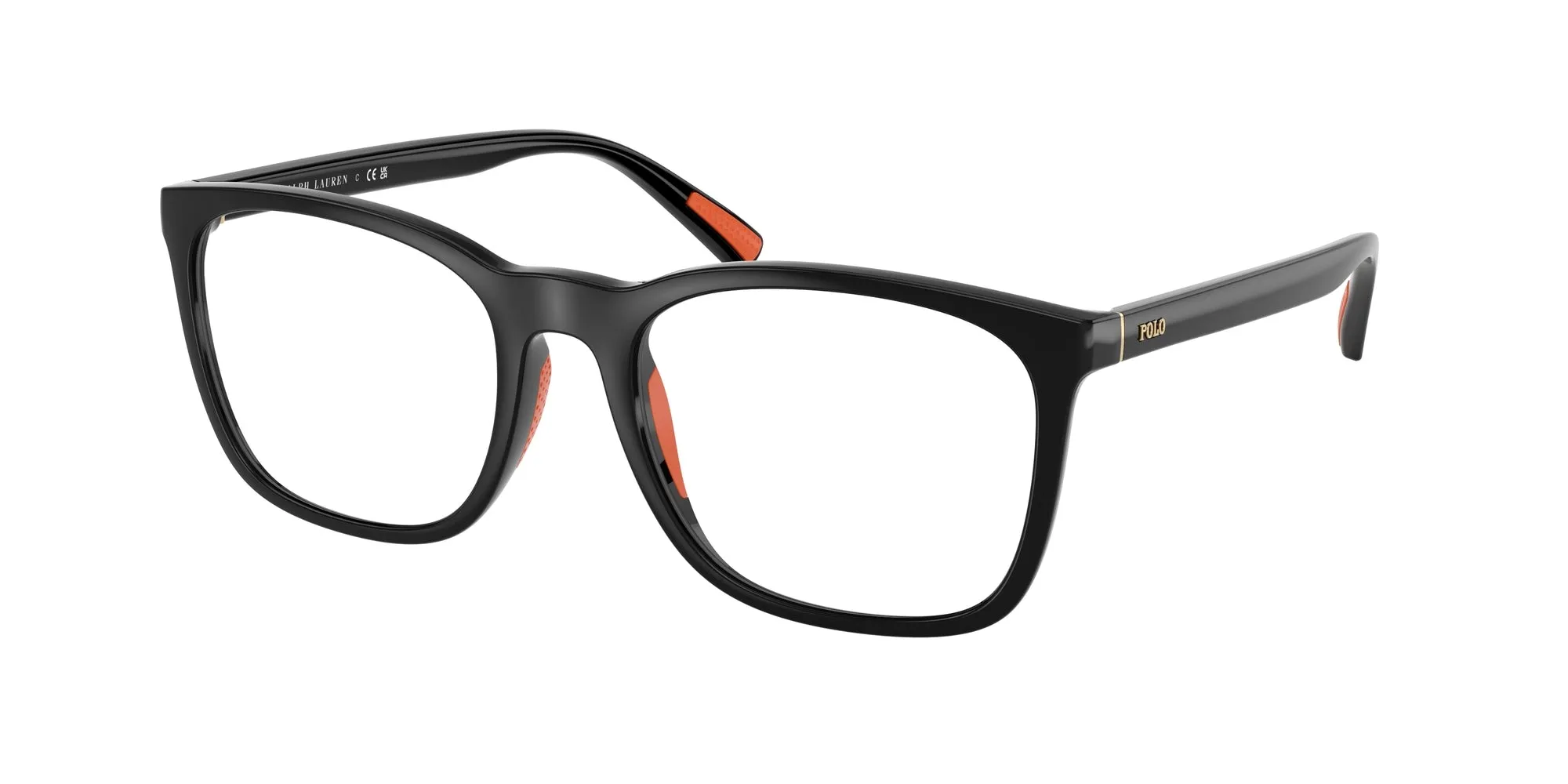 Polo Ralph Lauren PH2281U 5001 Montature da vista Iniettato Nero Squadrata Normale - immagine 1