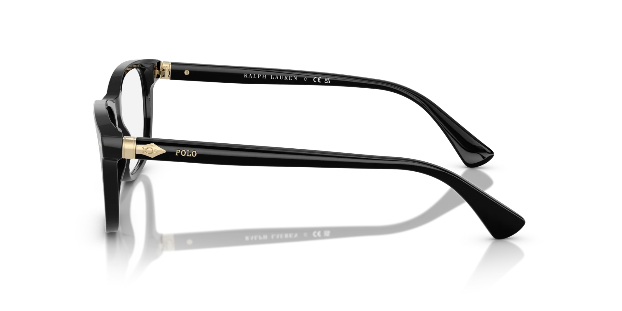 Polo Ralph Lauren PH2280 5001 Montature da vista Acetato Nero Squadrata Normale - immagine 4