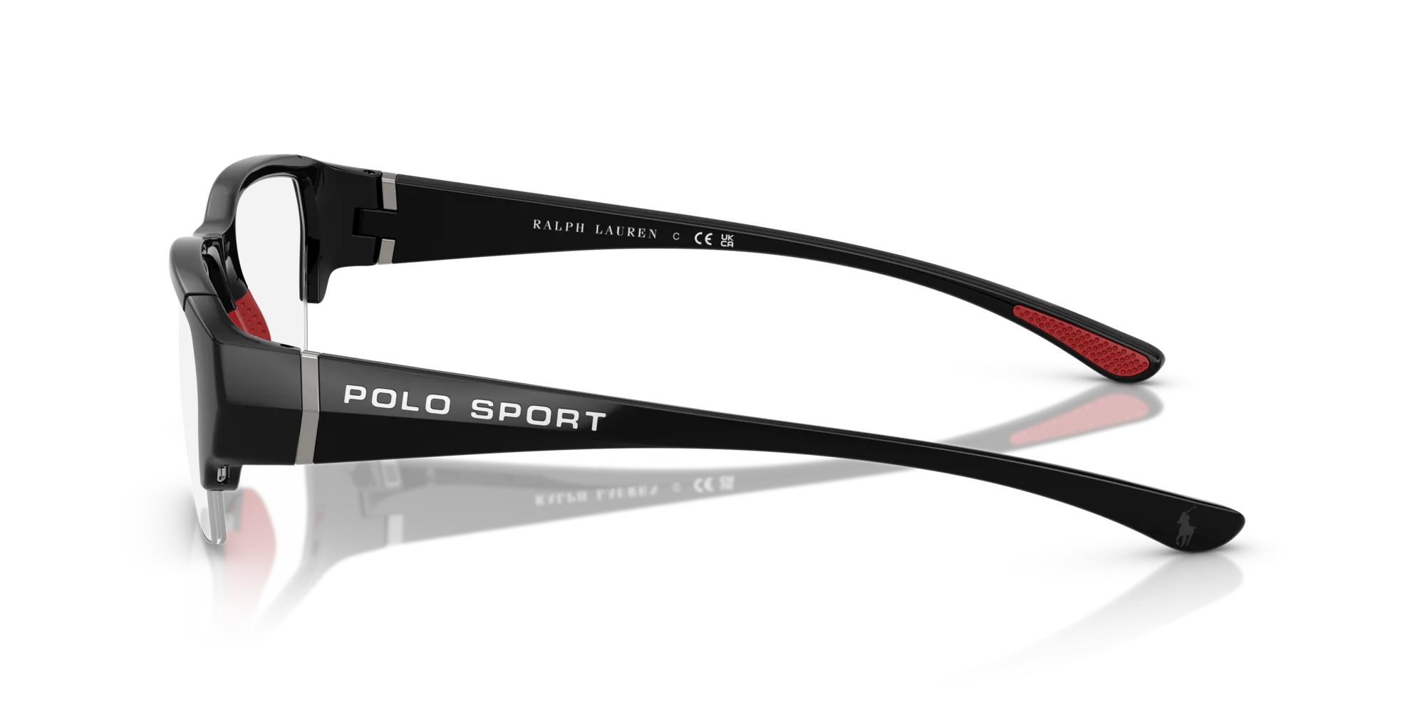Polo Ralph Lauren PH2279U 5001 Montature da vista Iniettato Nero Squadrata Normale - immagine 4