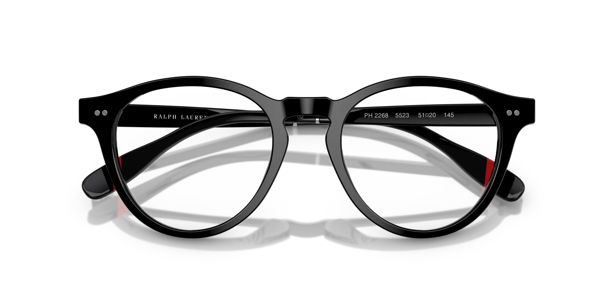 Polo Ralph Lauren PH2268 5523 Montature da vista Acetato Nero Squadrata Normale - immagine 2