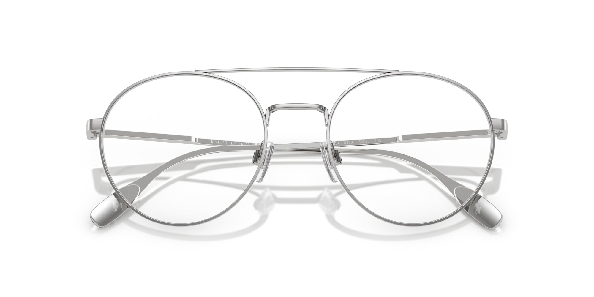 Polo Ralph Lauren PH1234 9423 Montature da vista Metallo Argento Trasparente Rotonda Normale - immagine 2