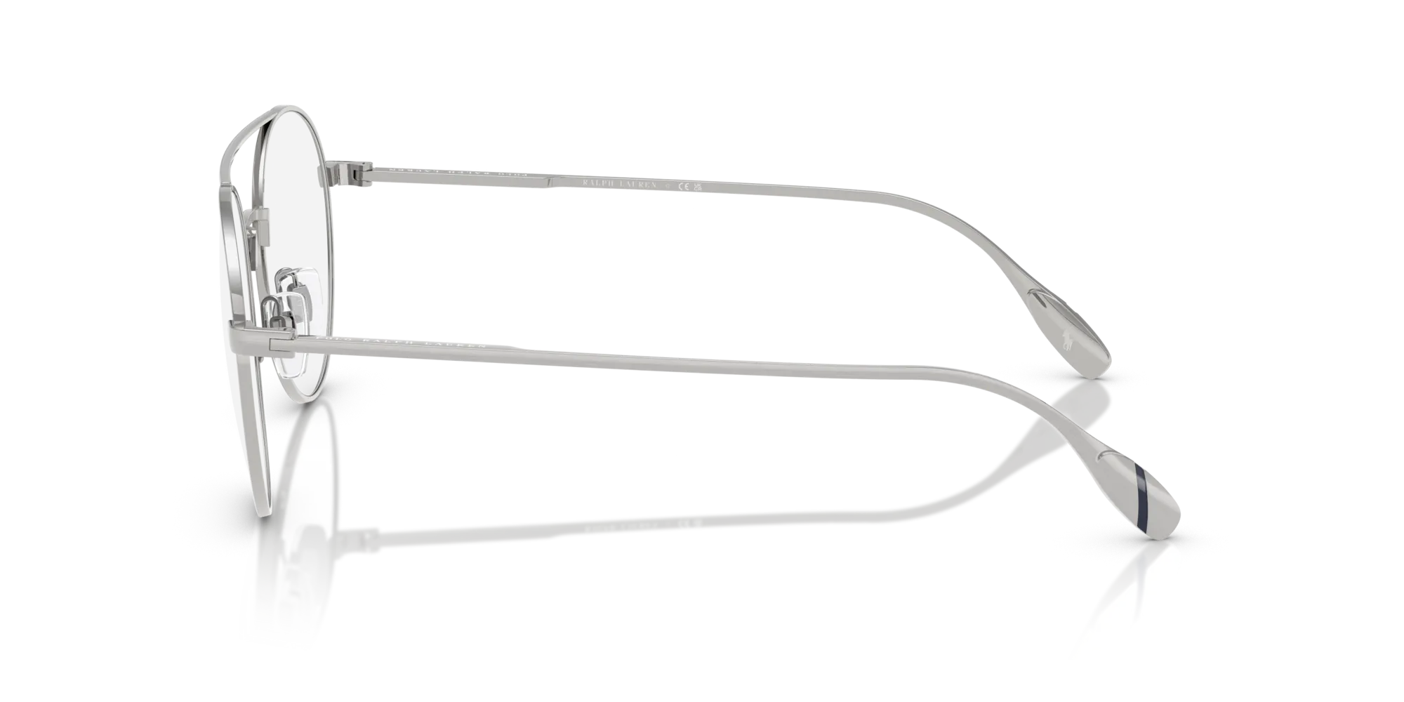 Polo Ralph Lauren PH1234 9423 Montature da vista Metallo Argento Trasparente Rotonda Normale - immagine 4