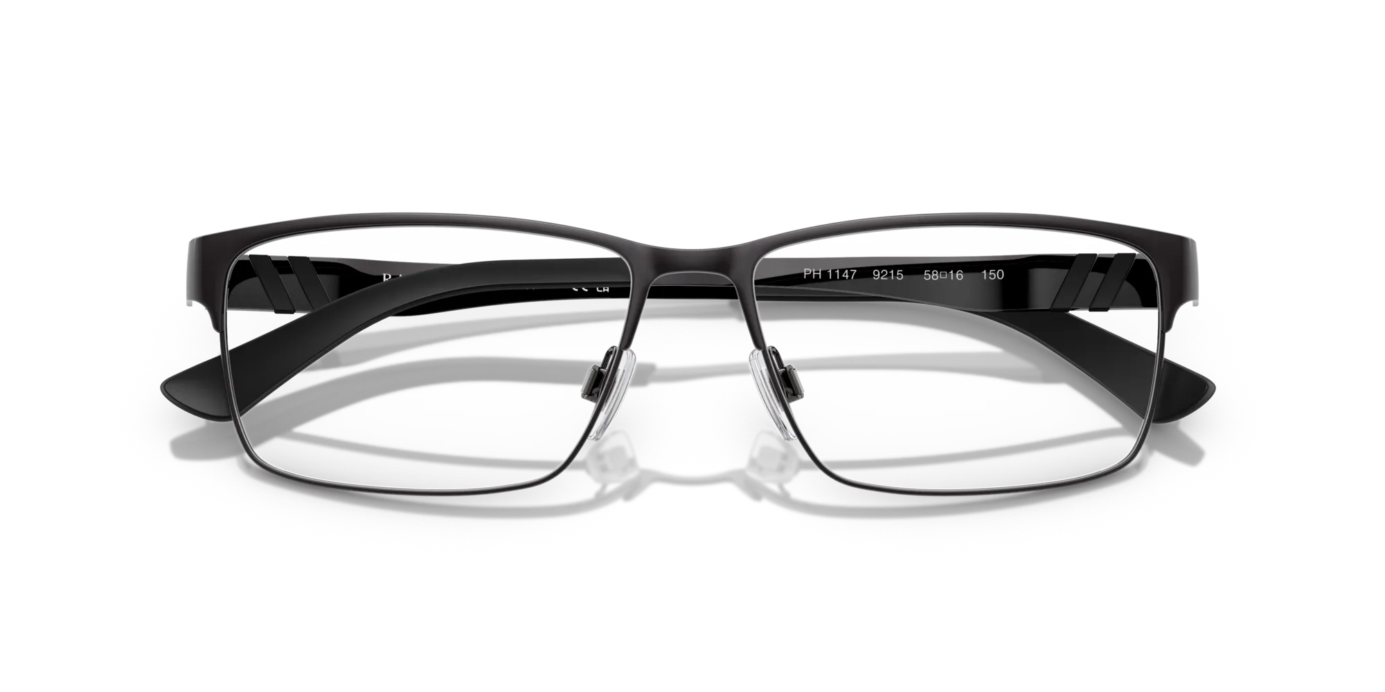 Polo Ralph Lauren PH1147 9215 Montature da vista Metallo Grigio Trasparente Squadrata Normale - immagine 2
