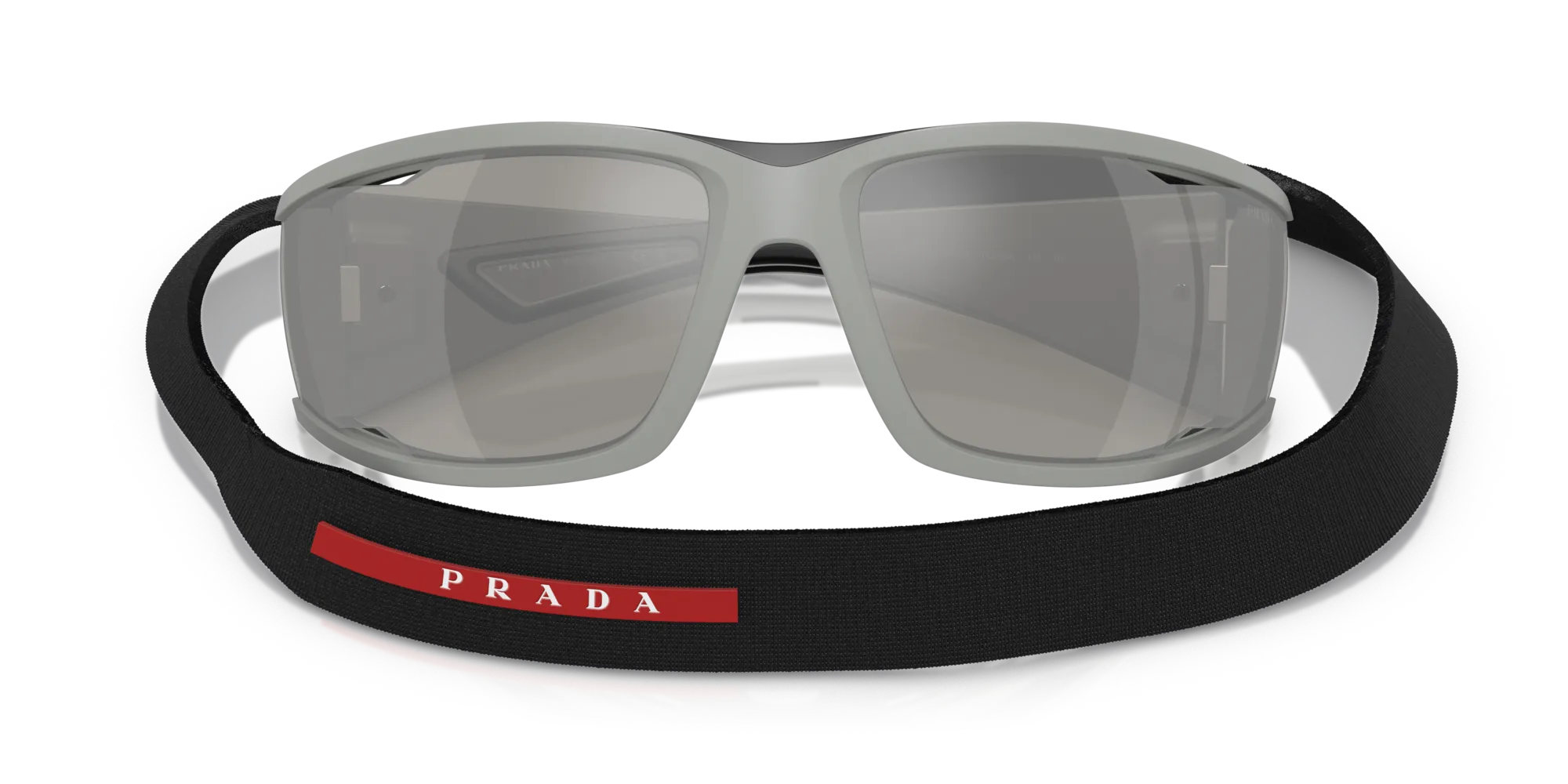 Prada Linea Rossa PS A04S 13Z05A Occhiali da sole Iniettato Grigio Grigio Squadrata Specchiate - immagine 2