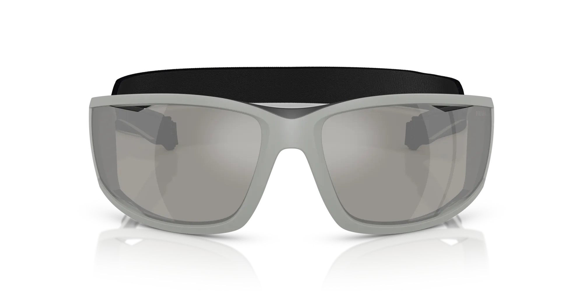 Prada Linea Rossa PS A04S 13Z05A Occhiali da sole Iniettato Grigio Grigio Squadrata Specchiate - immagine 3