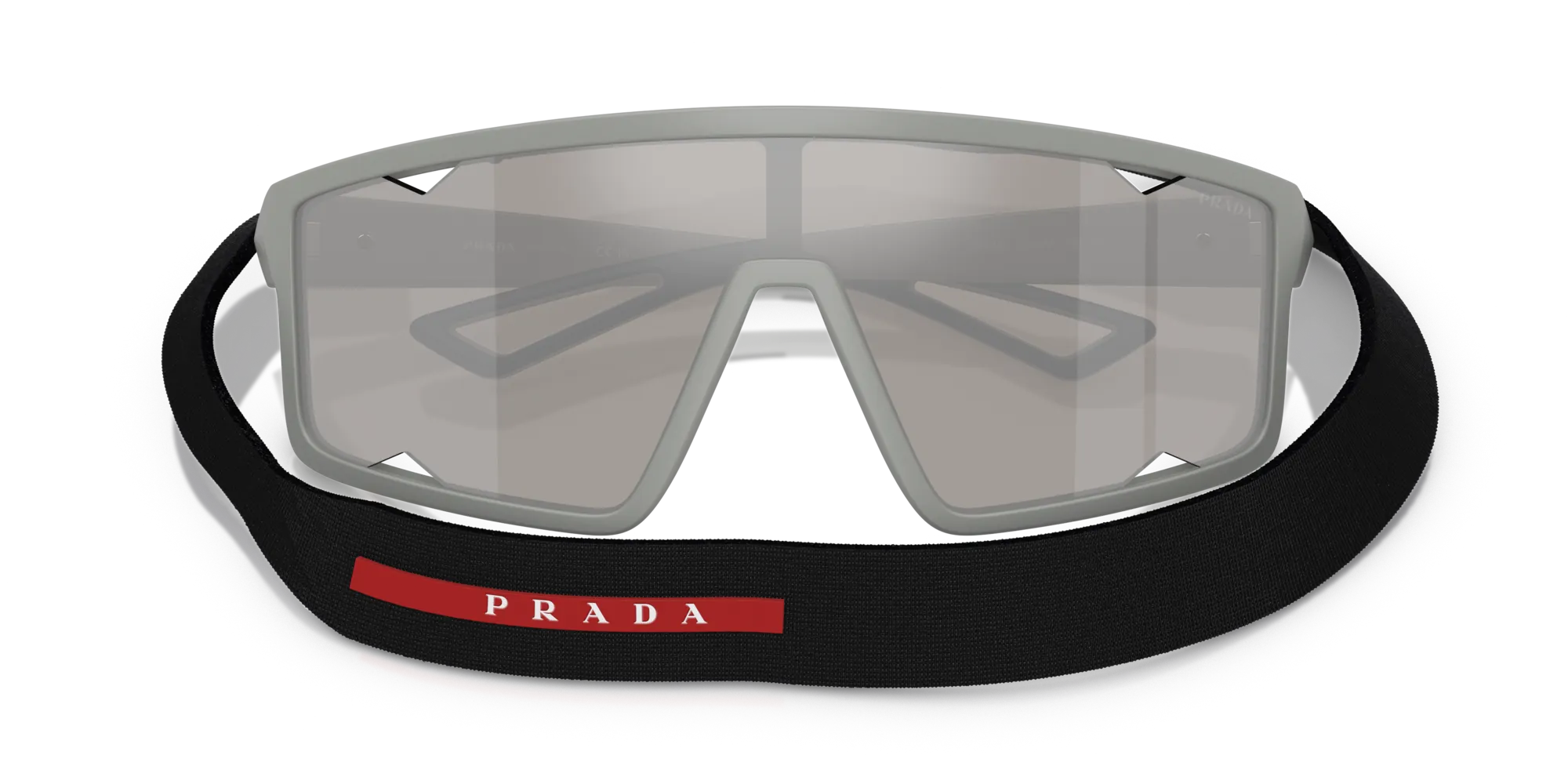 Prada Linea Rossa PS A03S 13Z05A Occhiali da sole Iniettato Grigio Grigio Squadrata Specchiate - immagine 2