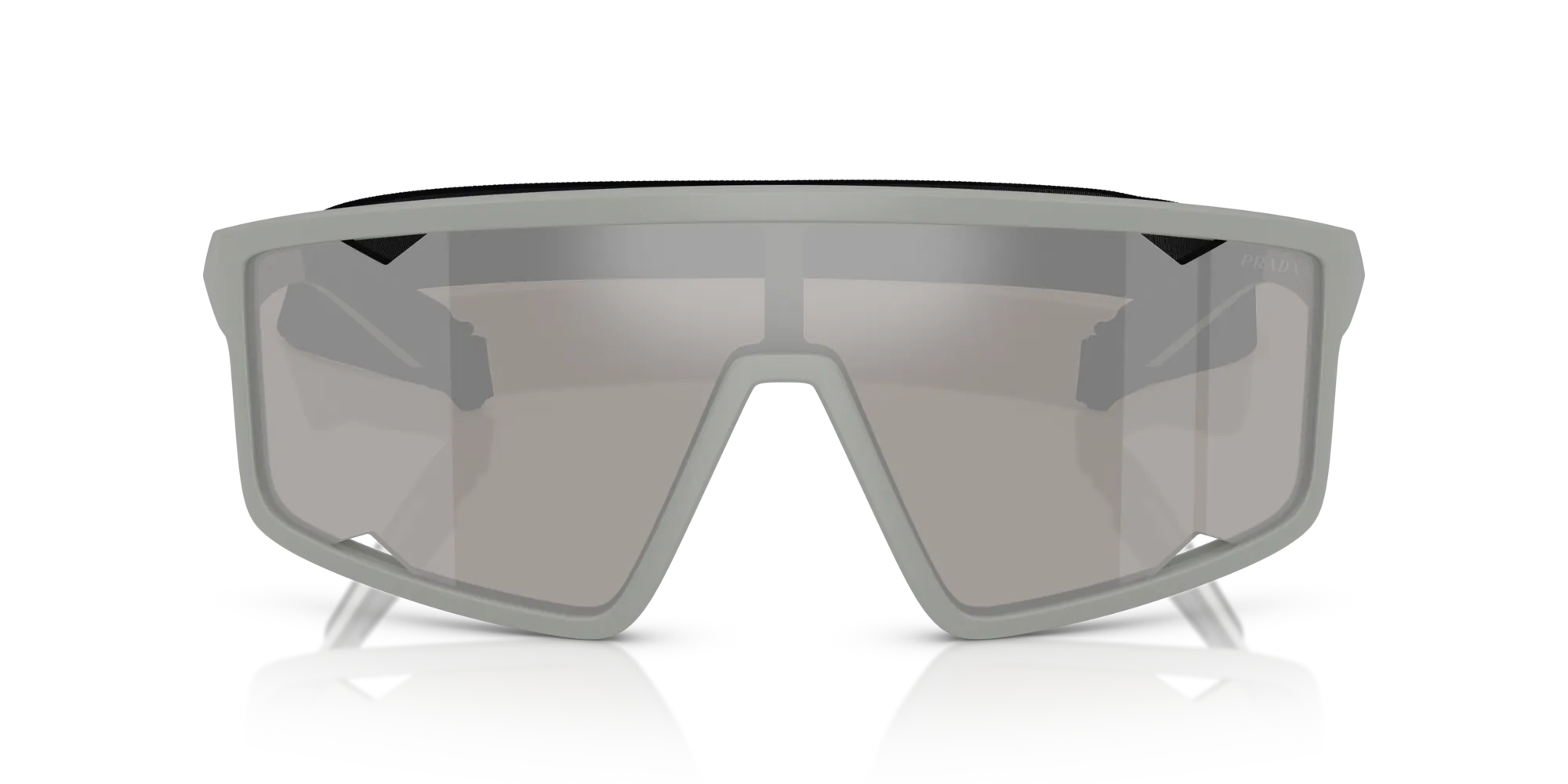 Prada Linea Rossa PS A03S 13Z05A Occhiali da sole Iniettato Grigio Grigio Squadrata Specchiate - immagine 3