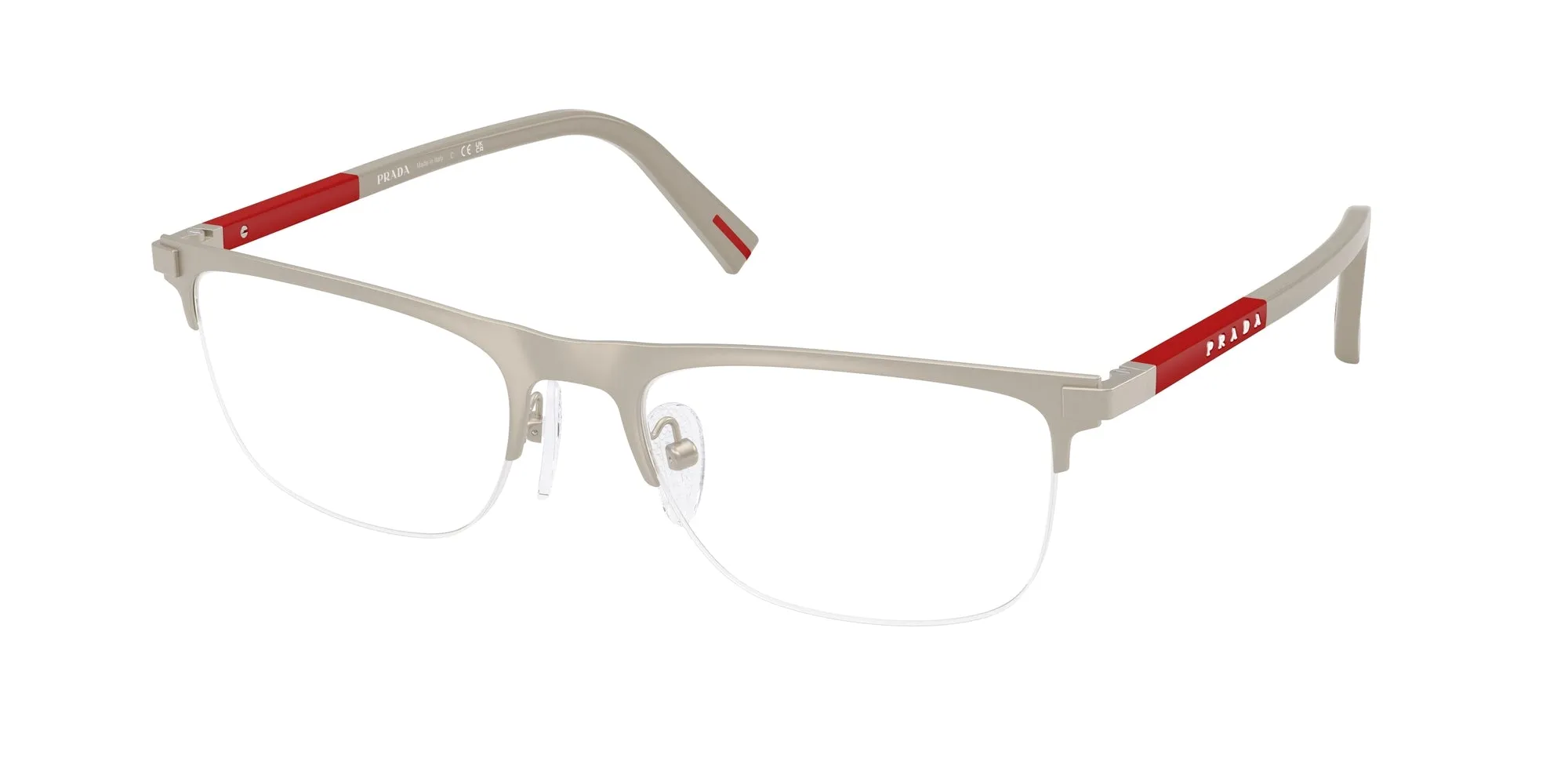 Prada Linea Rossa PS 50RV 18X1O1 Montature da vista Metallo Marrone Pillow Normale - immagine 1