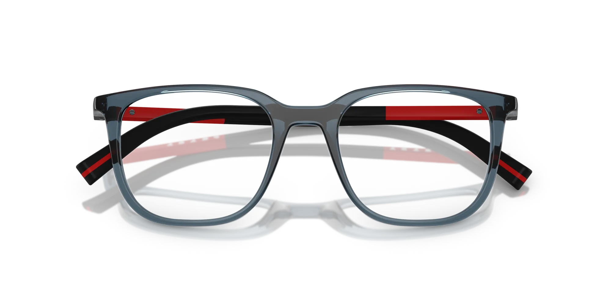 Prada Linea Rossa PS 04RV CZH1O1 Montature da vista Iniettato Blu Pillow Normale - immagine 2