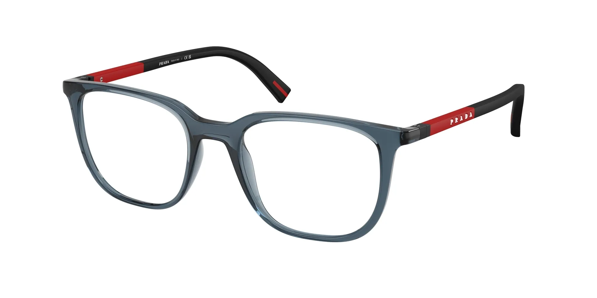 Prada Linea Rossa PS 04RV CZH1O1 Montature da vista Iniettato Blu Pillow Normale - immagine 1
