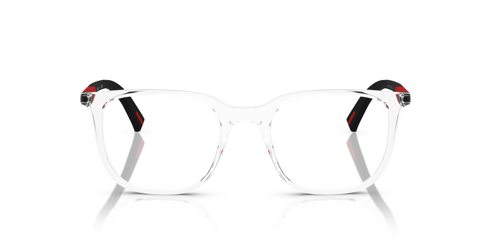 Prada Linea Rossa PS 04RV 2AZ1O1 Montature da vista Iniettato Trasparente Trasparente Pillow Normale - immagine 3