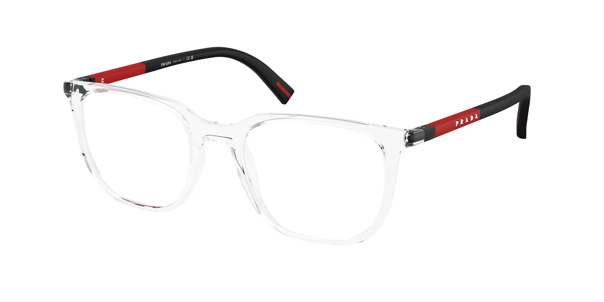 Prada Linea Rossa PS 04RV 2AZ1O1 Montature da vista Iniettato Trasparente Pillow Normale - immagine 1