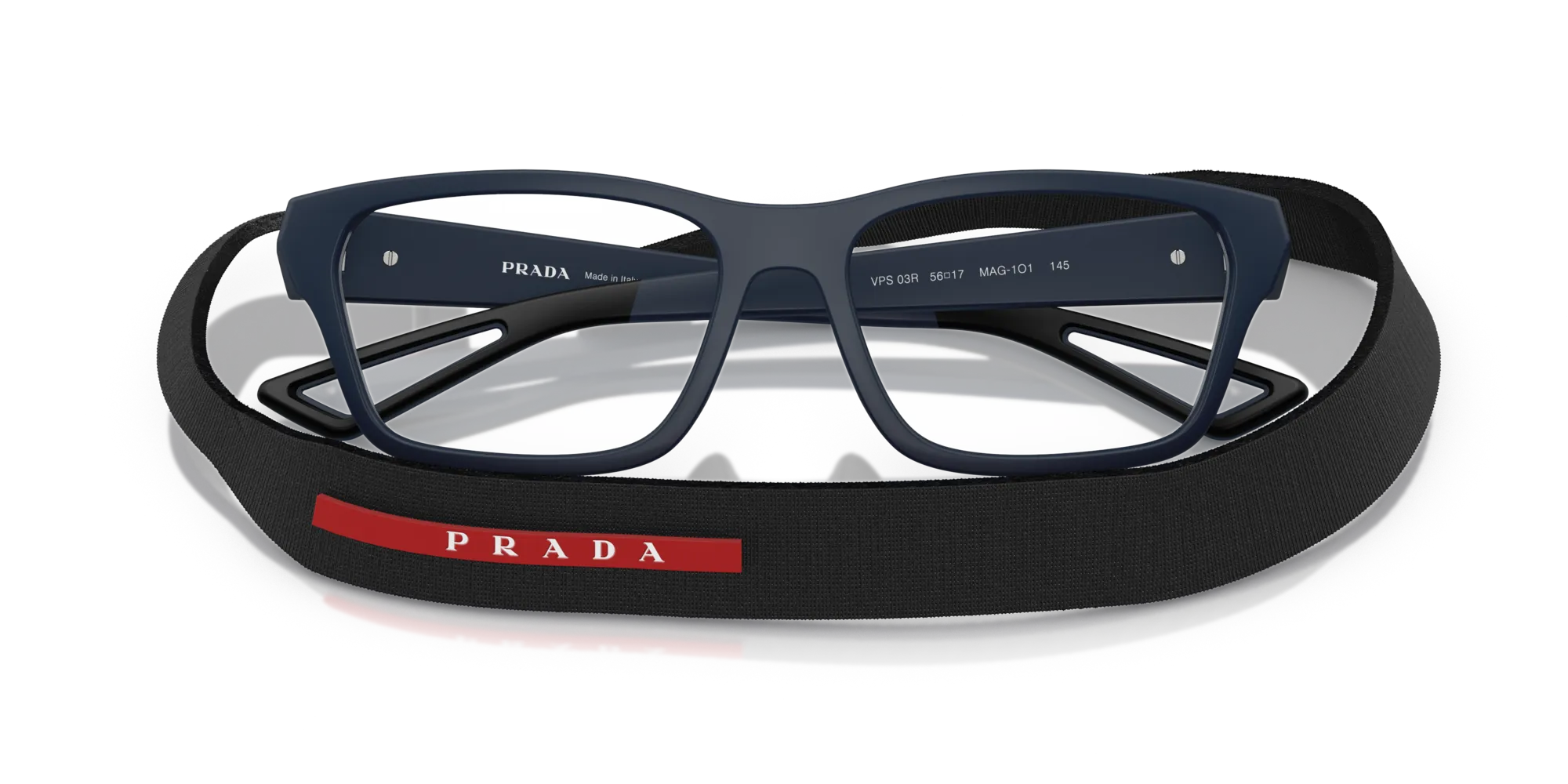 Prada Linea Rossa PS 03RV MAG1O1 Montature da vista Iniettato Blu Pillow Normale - immagine 2