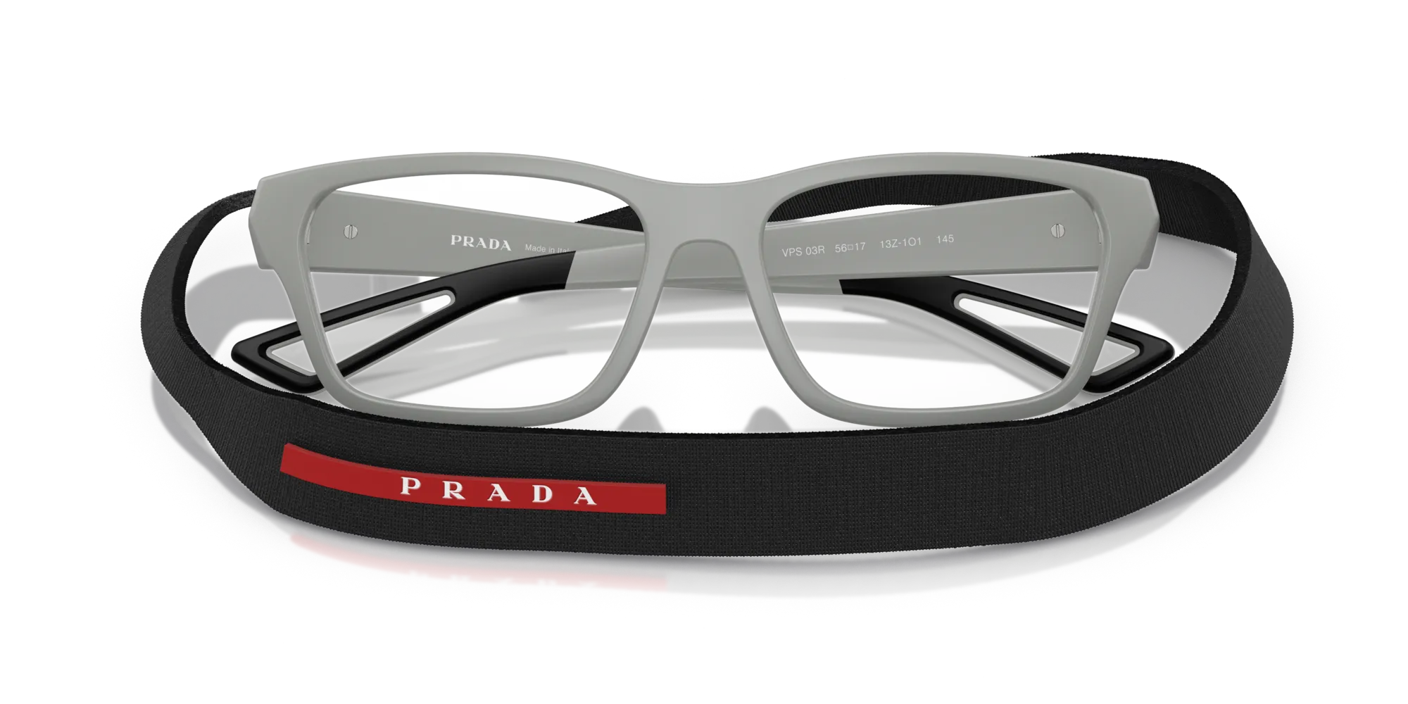 Prada Linea Rossa PS 03RV 13Z1O1 Montature da vista Iniettato Grigio Pillow Normale - immagine 2