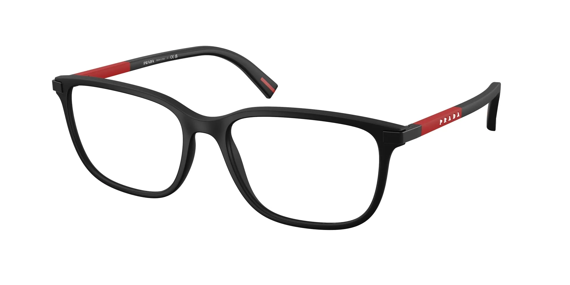 Prada Linea Rossa PS 02RV DG01O1 Montature da vista Iniettato Nero Pillow Normale - immagine 1