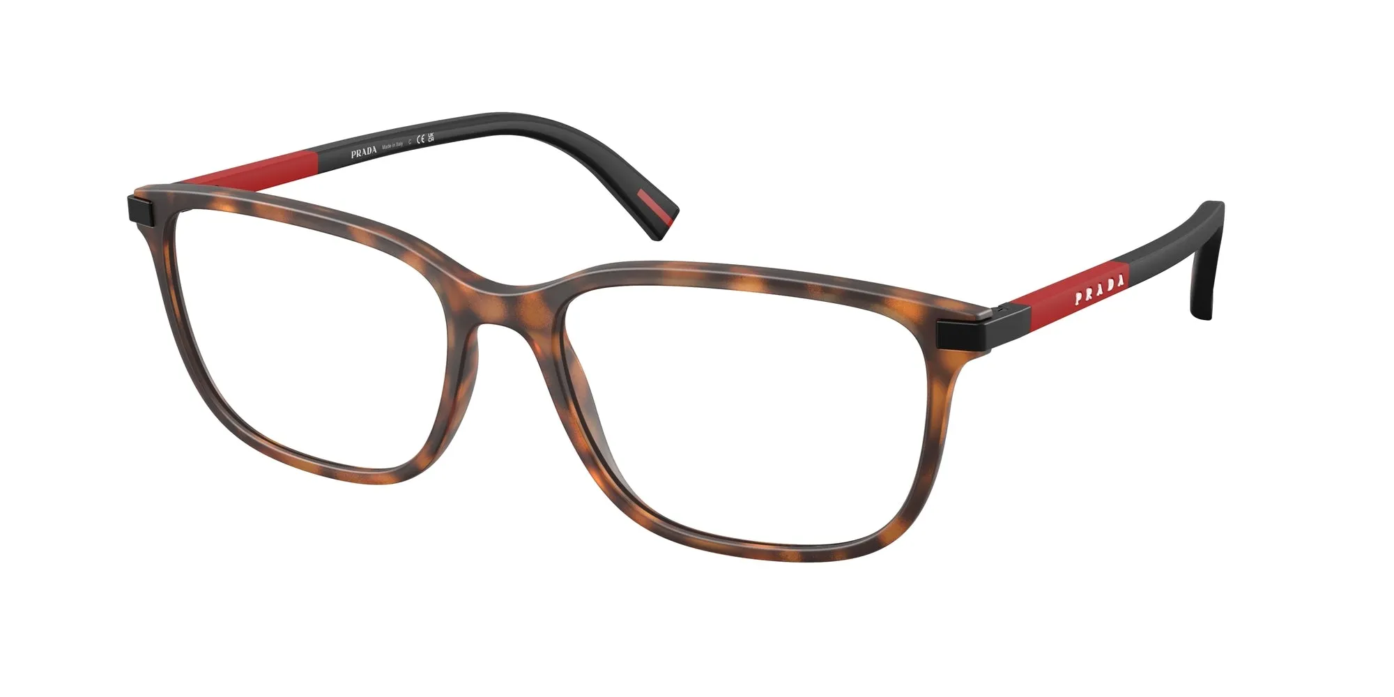 Prada Linea Rossa PS 02RV 17X1O1 Montature da vista Iniettato Havana Pillow Normale - immagine 1