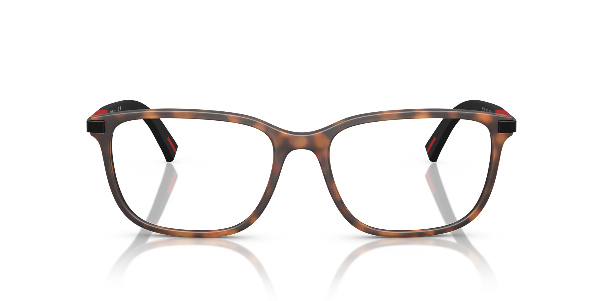 Prada Linea Rossa PS 02RV 17X1O1 Montature da vista Iniettato Havana Trasparente Pillow Normale - immagine 3